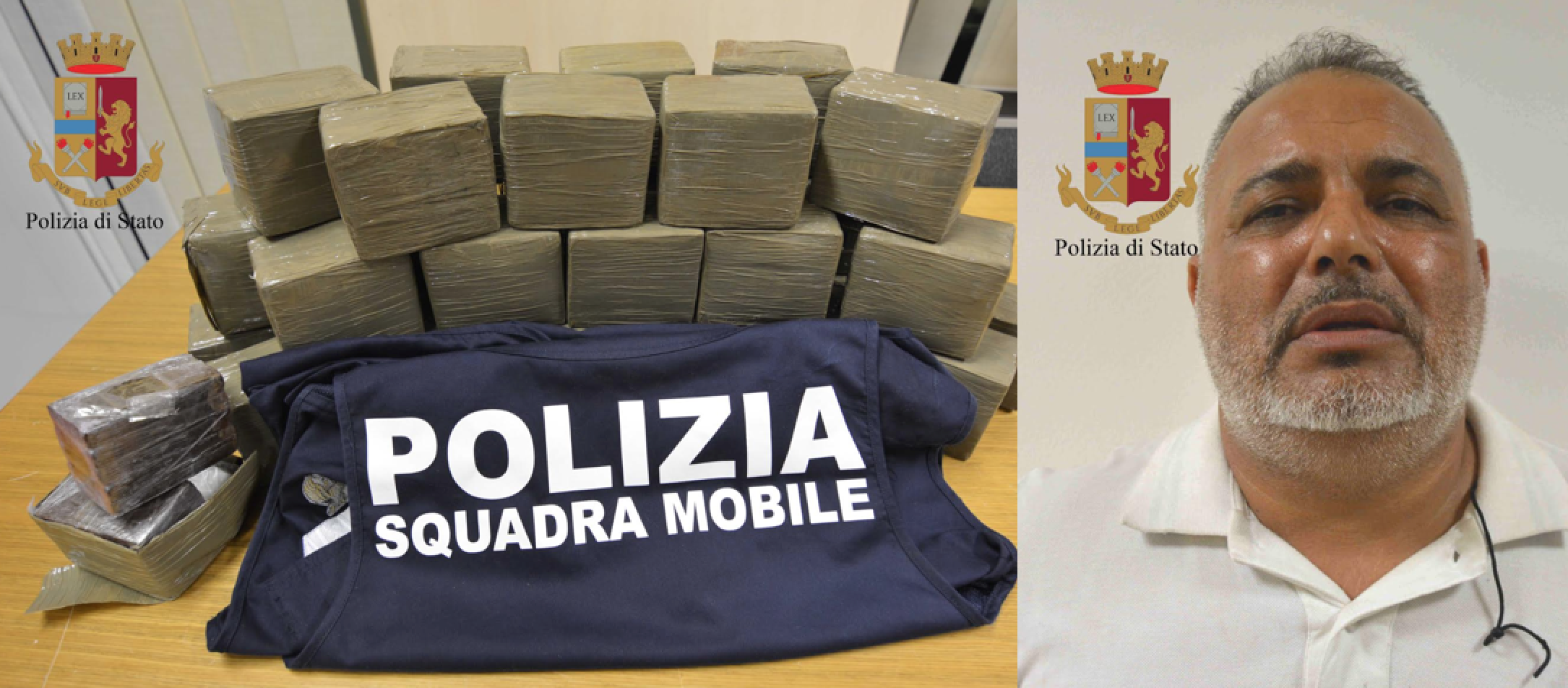 La Polizia di Stato arresta corriere albanese residente a Vittoria che trasportava 35 kg di hashish. VIDEO