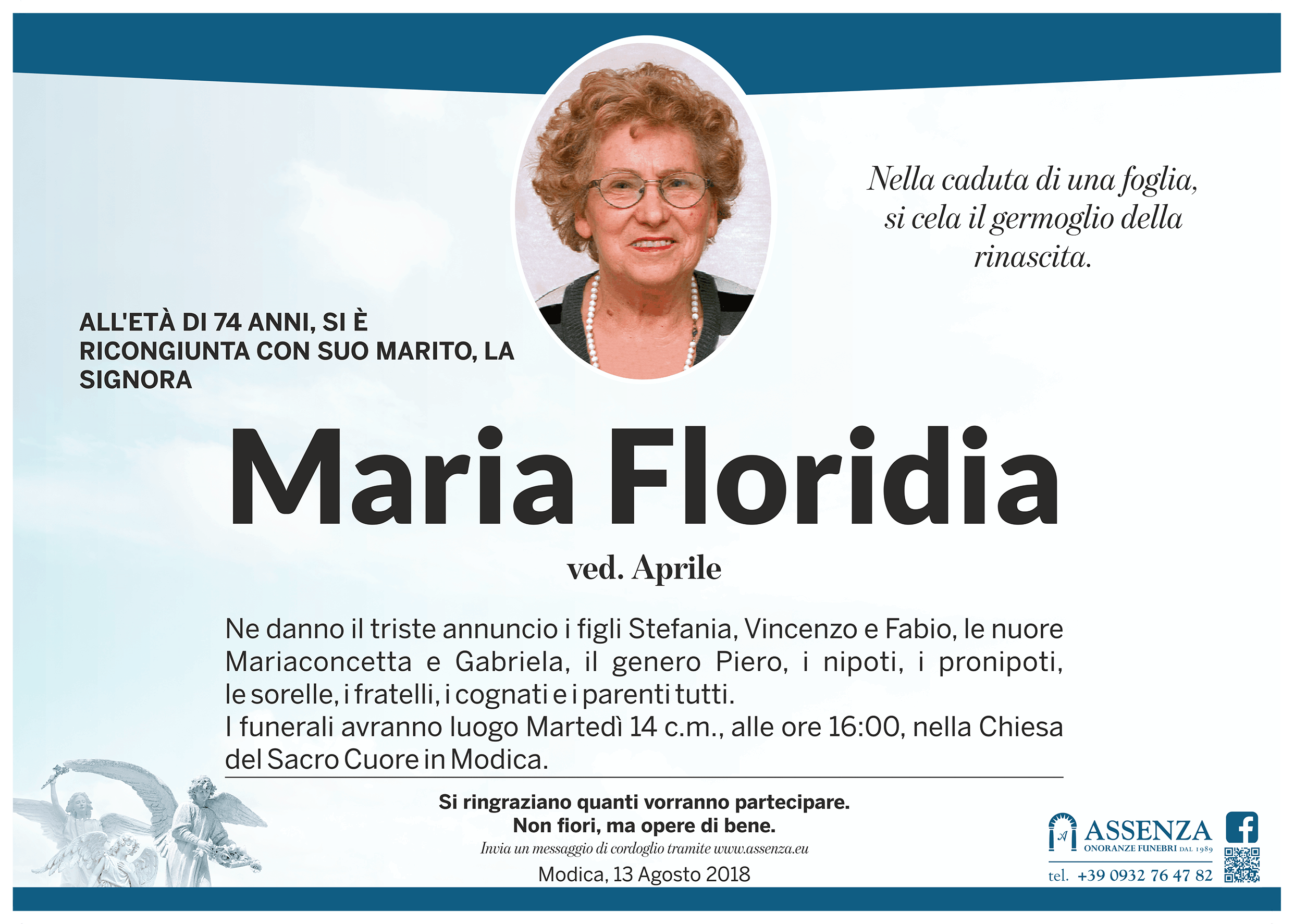 Necrologi: Maria Floridia