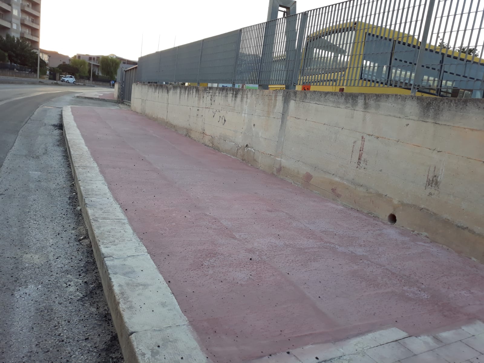 Pista ciclabile alla Circonvallazione Ortisiana a Modica