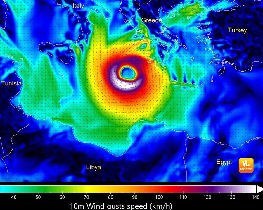 Meteo si sta per formare un uragano nel Mediterraneo con venti fino a 160km/h. Per i meteorologi