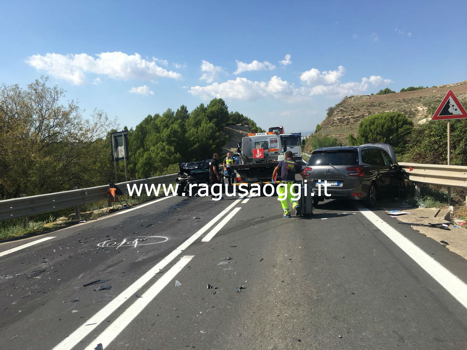Grave incidente sulla Ragusa – Catania nei pressi di Coffa