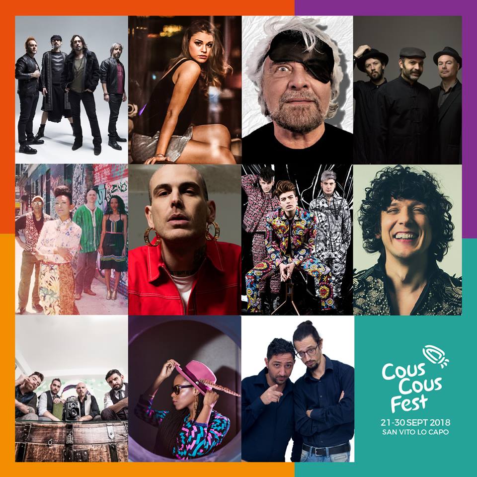 Cous Cous Fest: la 21^ edizione a San Vito dal 21 al 30 settembre. Tra gli ospiti Le Vibrazioni, The Kolors, Gemitaiz, Carmen Ferreri e Beppe Grillo