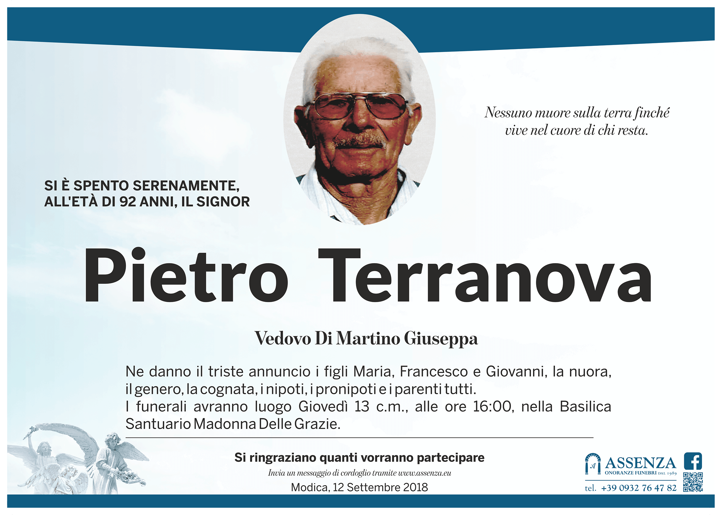 Necrologi Pietro Terranova