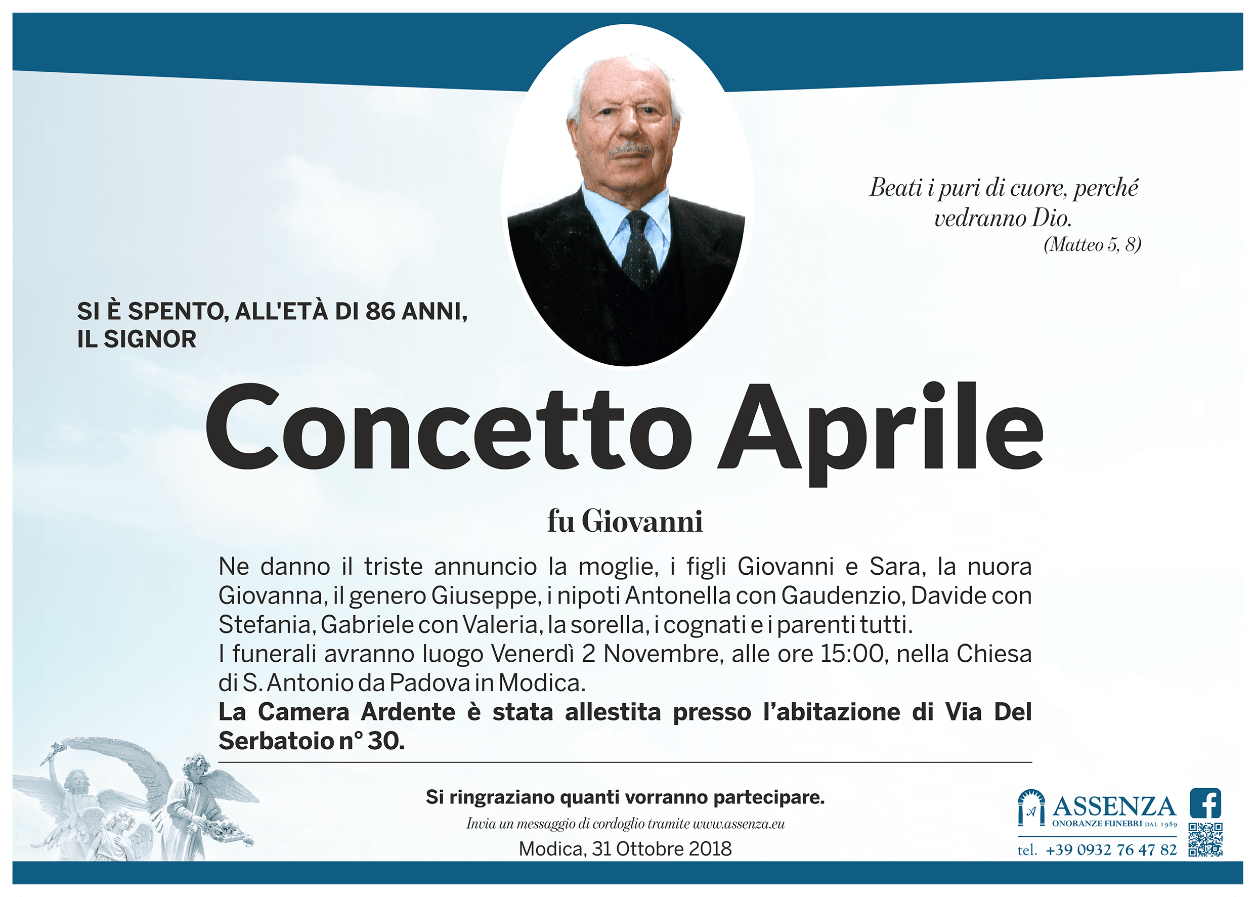 Necrologi: Concetto Aprile