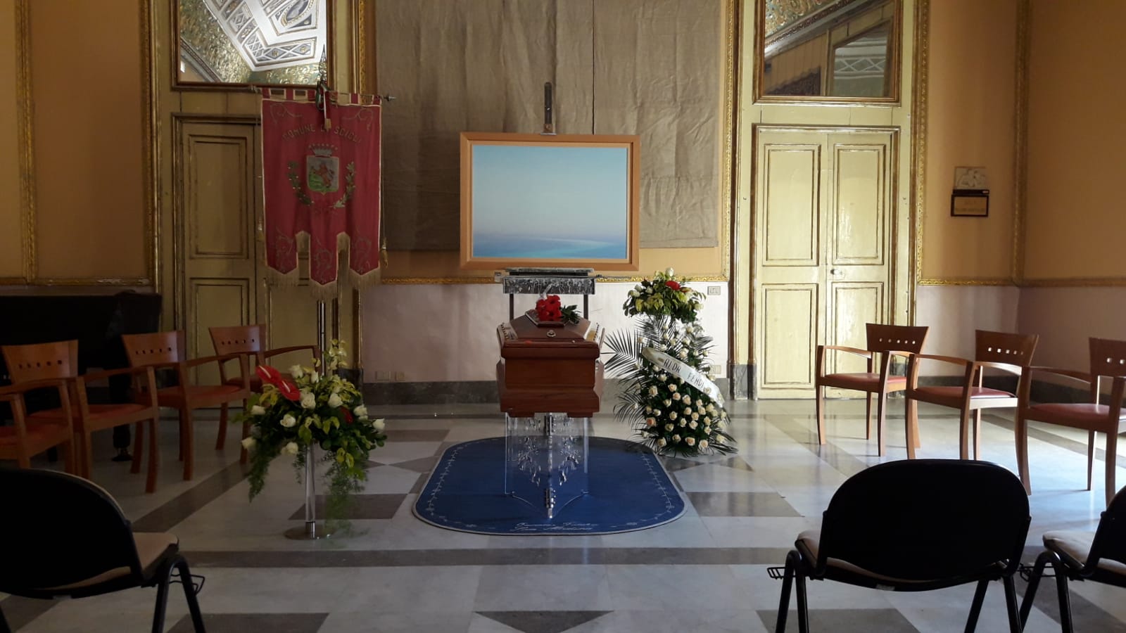 Allestita a Palazzo Spadaro a Scicli la camera ardente di Piero Guccione