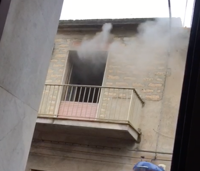 Scoppia bombola a Vittoria. Intervento Vigili del Fuoco. VIDEO