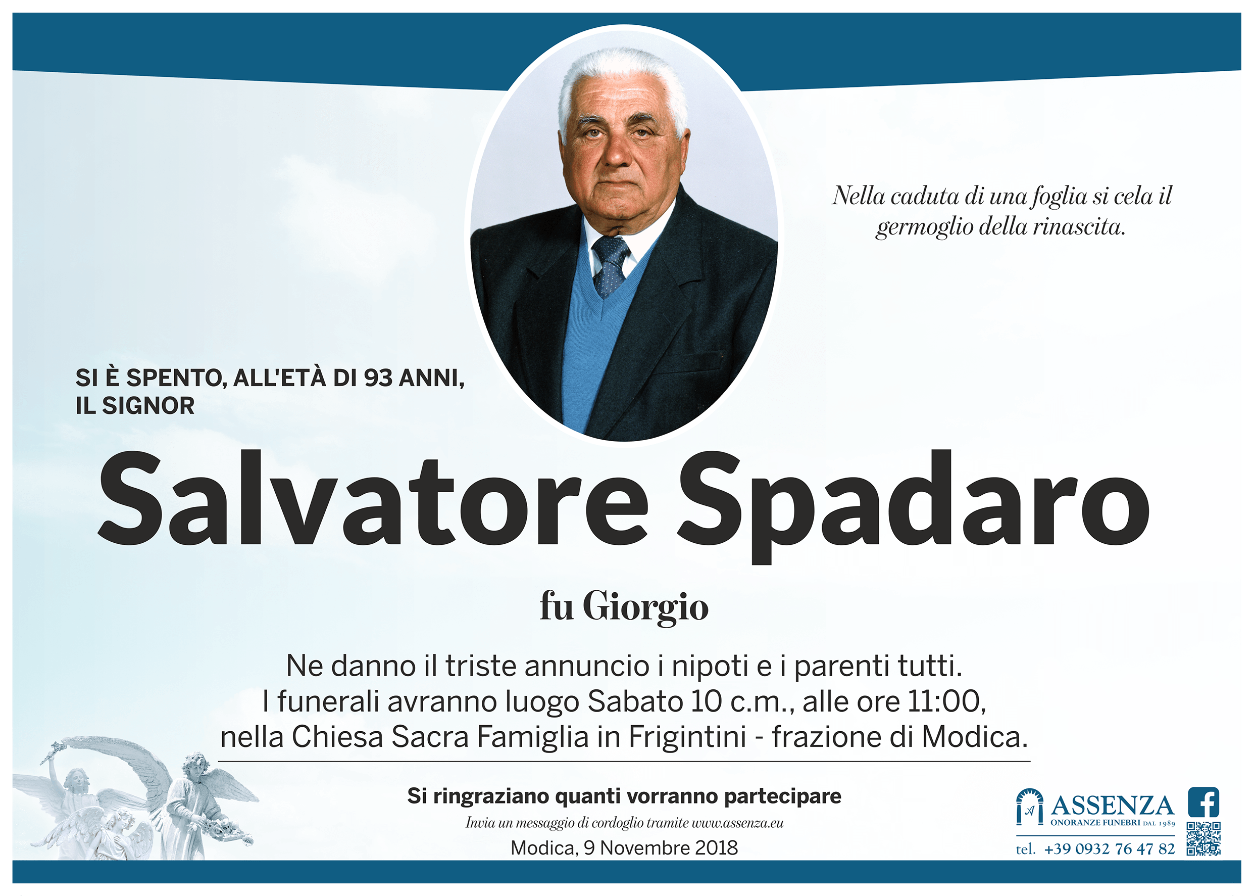 Necrologi: Salvatore Spadaro