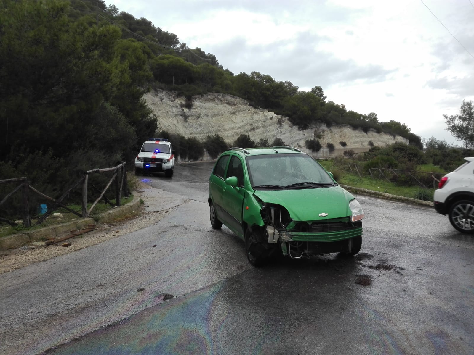 Incidente stradale sulla strada Vittoria – Santa Croce. Coinvolta un’autovettura