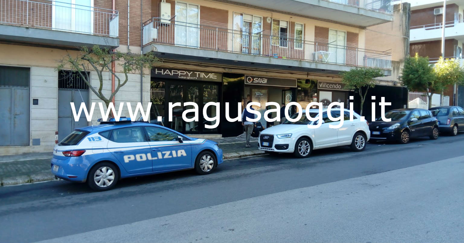 Entrano nel Punto Snai di Ragusa. Furto all’interno della struttura. Polizia sul posto