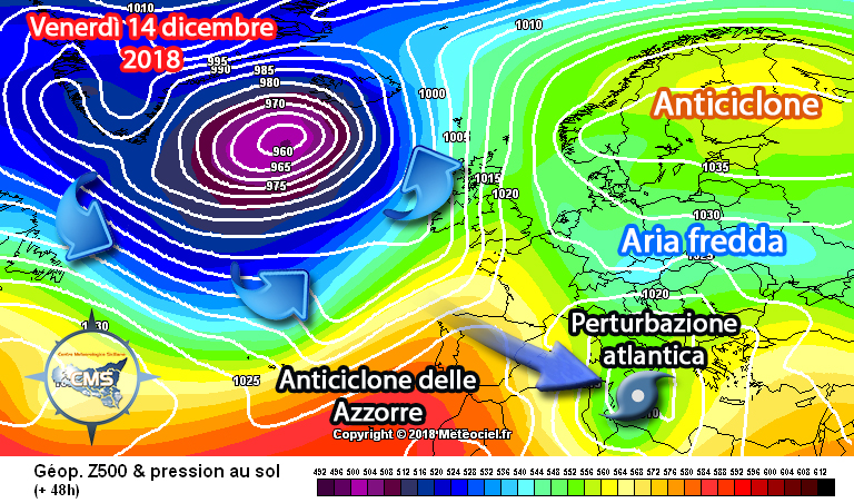 Peggioramento e freddo in arrivo a partire da oggi, tempo migliore domenica