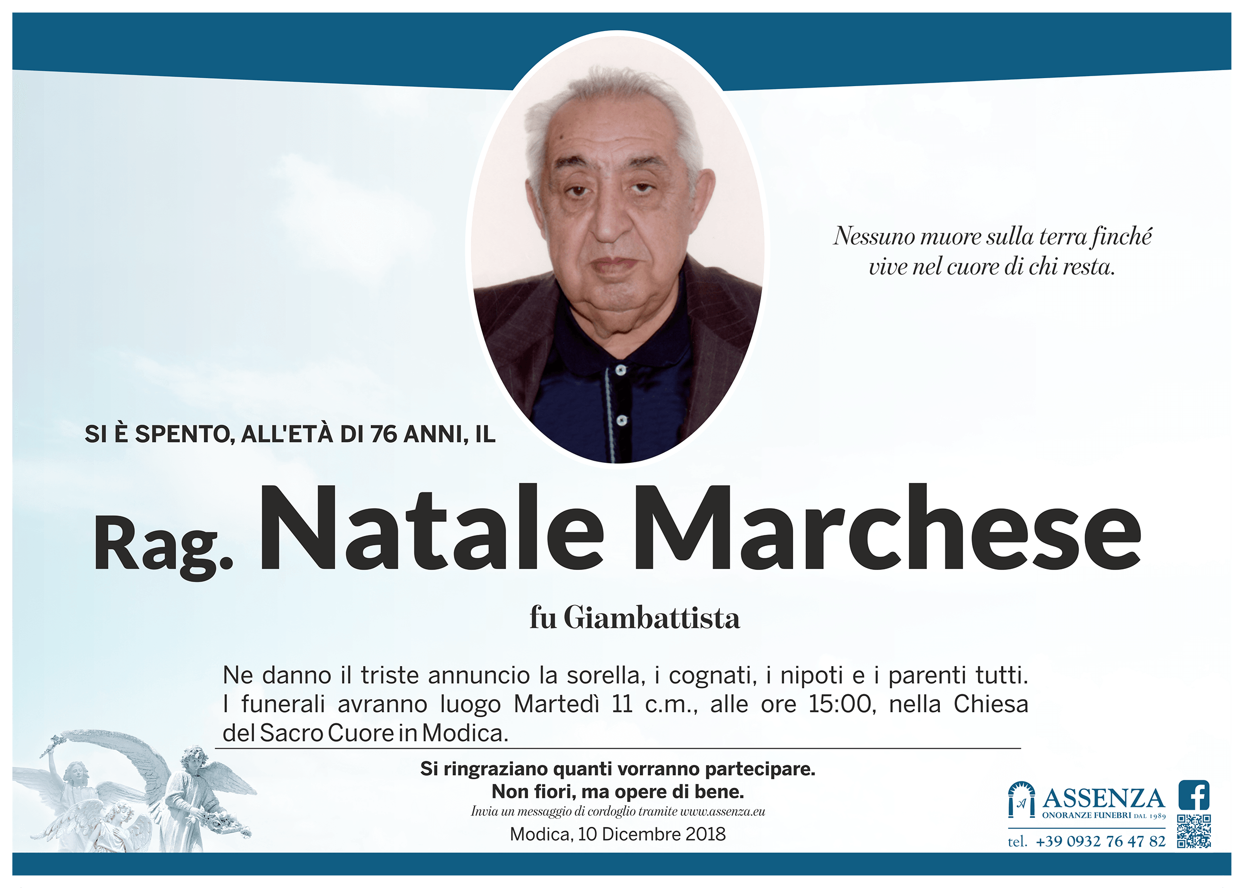 Necrologi: Natale Marchese