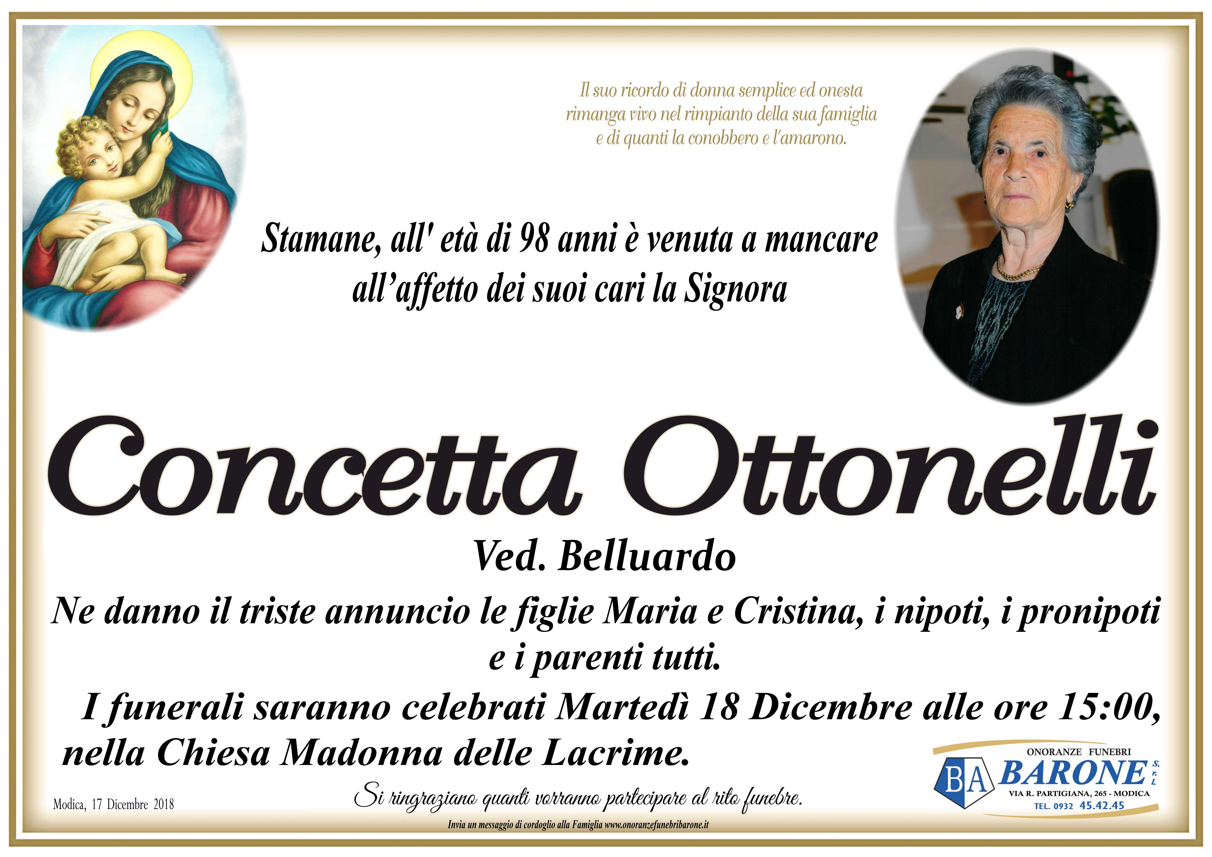 Necrologi: Concetta Ottonelli