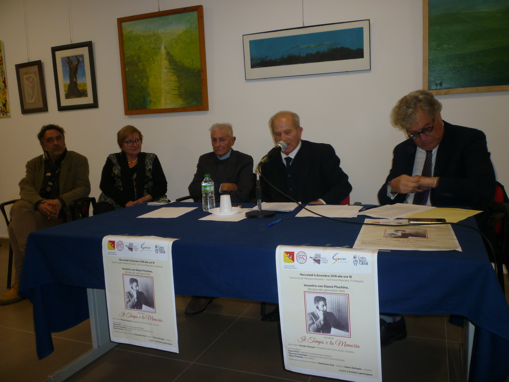 Giovanni Pluichino, decano dei giornalisti ragusani. Al “Feliciano Rossito” una serata in suo onore