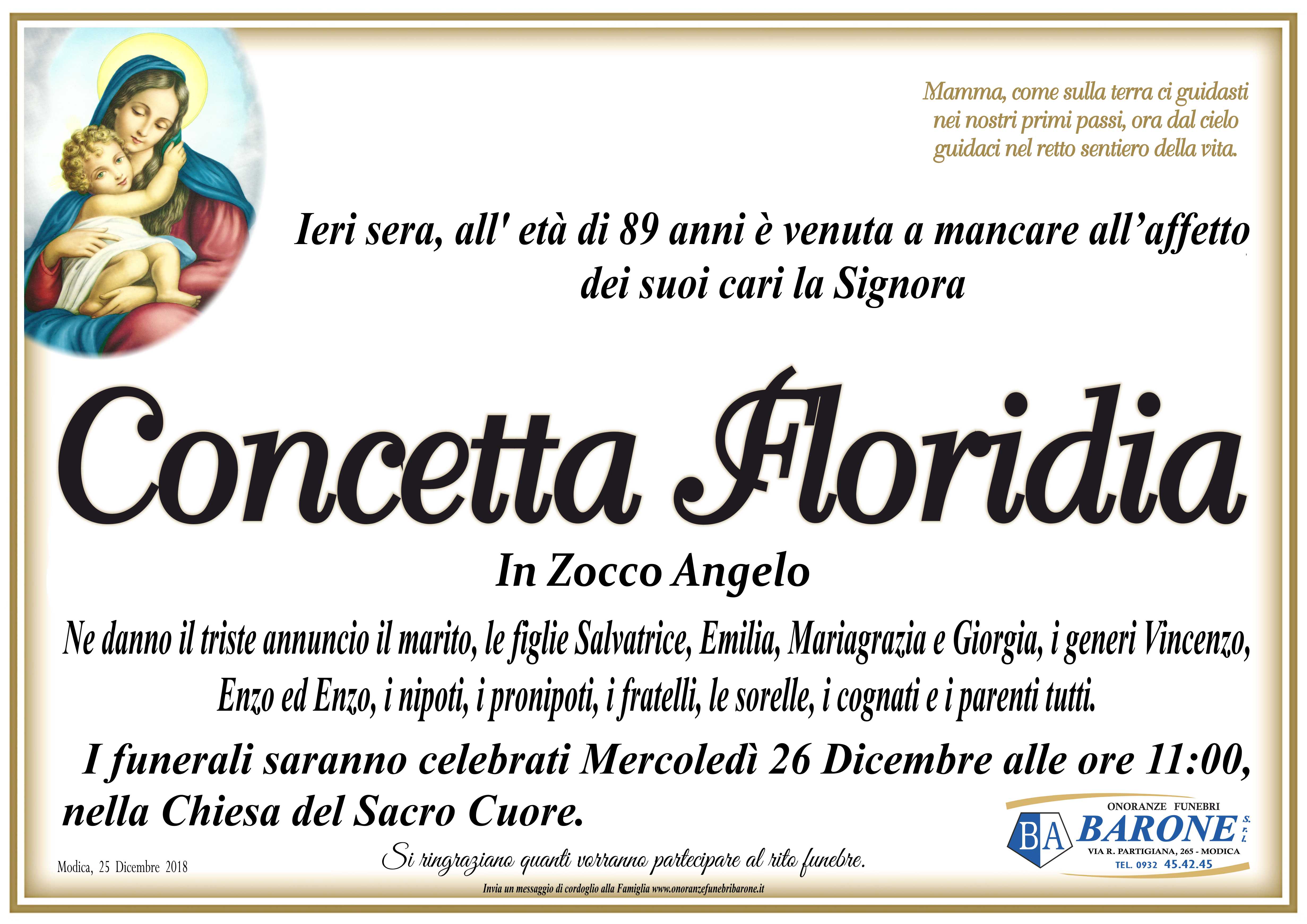 Necrologi: Concetta Floridia