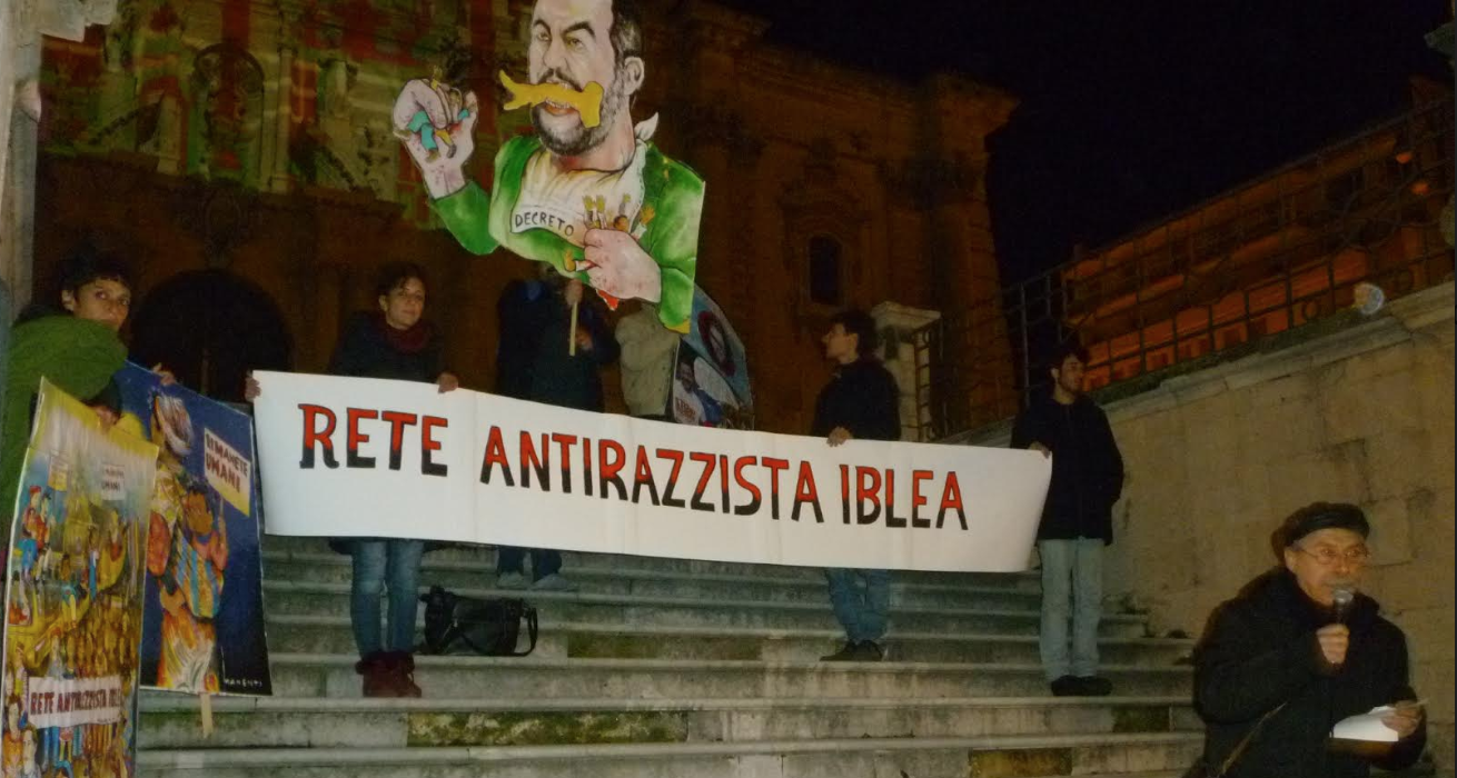 In piazza a Ragusa contro il decreto Salvini