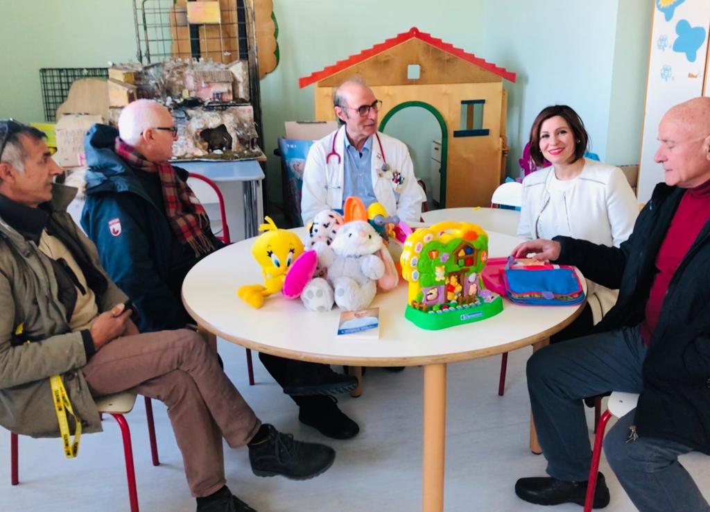 Tanti giocattoli donati al reparto di Pediatria dell’ospedale Giovanni Paolo II