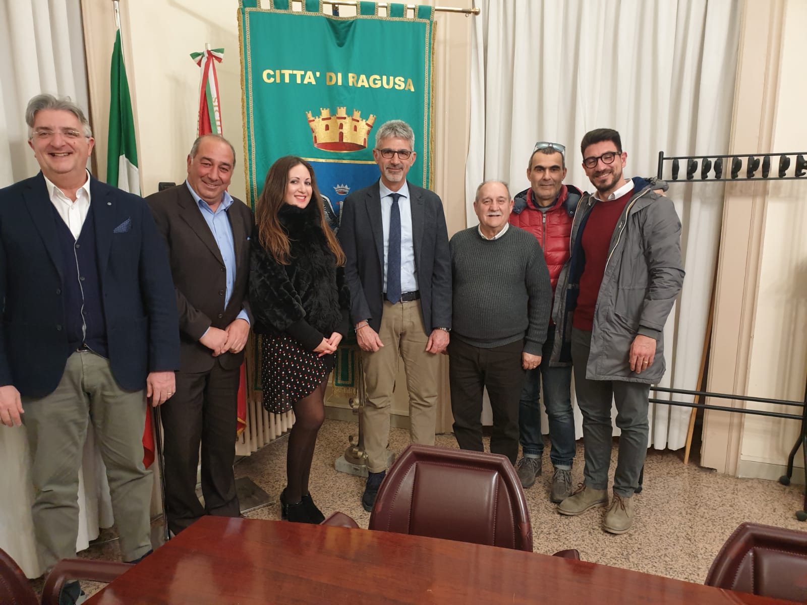 L’Asd Ragusa Calcio 1949 ricevuta a palazzo di città