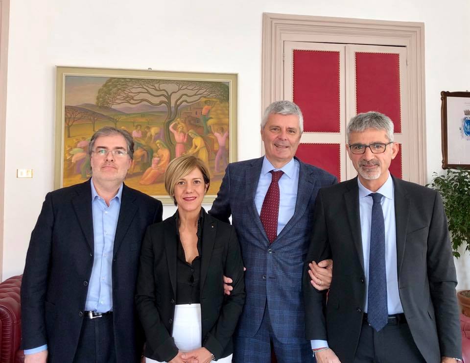 il sindaco Peppe Cassì riceve l’assessore regionale all’energia Alberto Pierobon