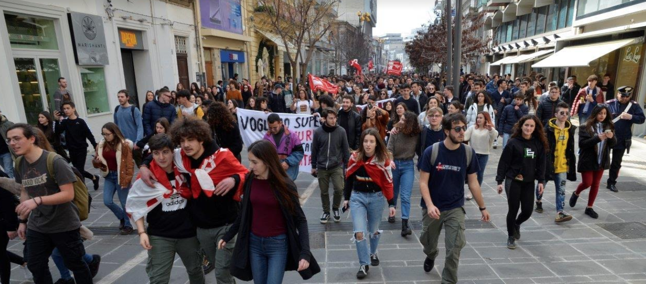 Grande protesta degli studenti iblei