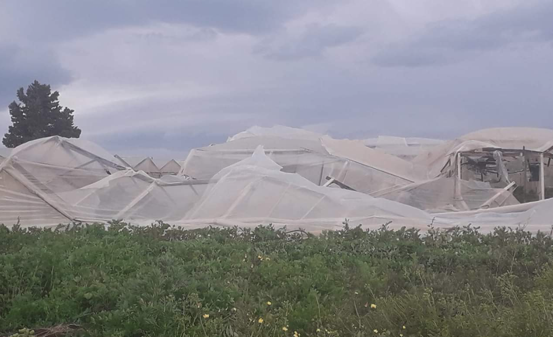 Forte vento, è allerta anche a Scicli. Danneggiate alcune serre nel territorio provinciale