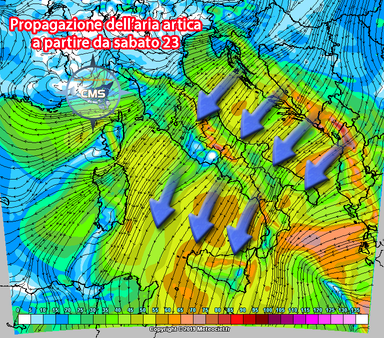 Ruggito invernale nel weekend: irruzione artica in arrivo con neve a bassissima quota