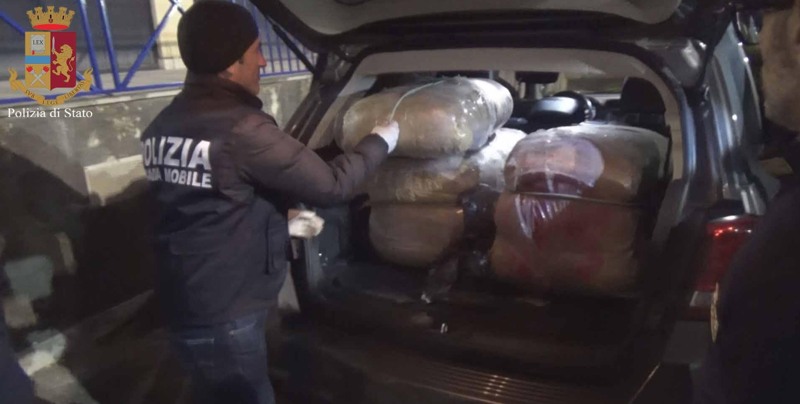 La Polizia di Stato arresta corriere vittoriese con oltre 75 kg di droga