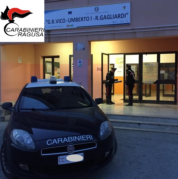 Carabinieri sventano un furto all’Istituto Gagliardi di Ragusa