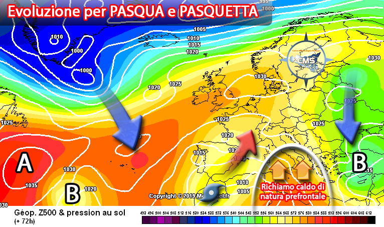 Incombe l’Africa per le feste pasquali, Pasquetta variabile, a tratti calda e sotto violenti venti di Scirocco.