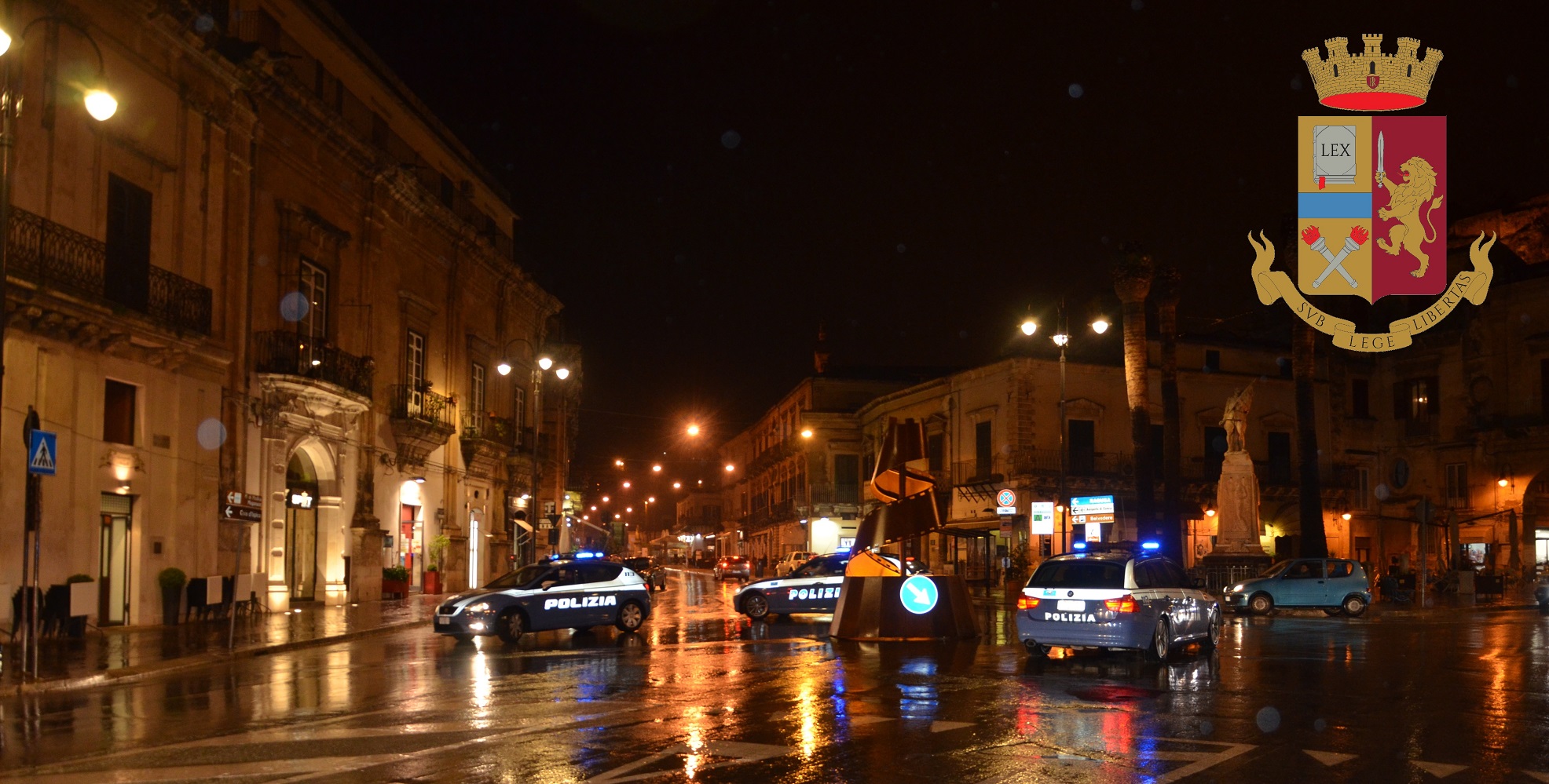 Controlli del territorio da parte della polizia  di Modica