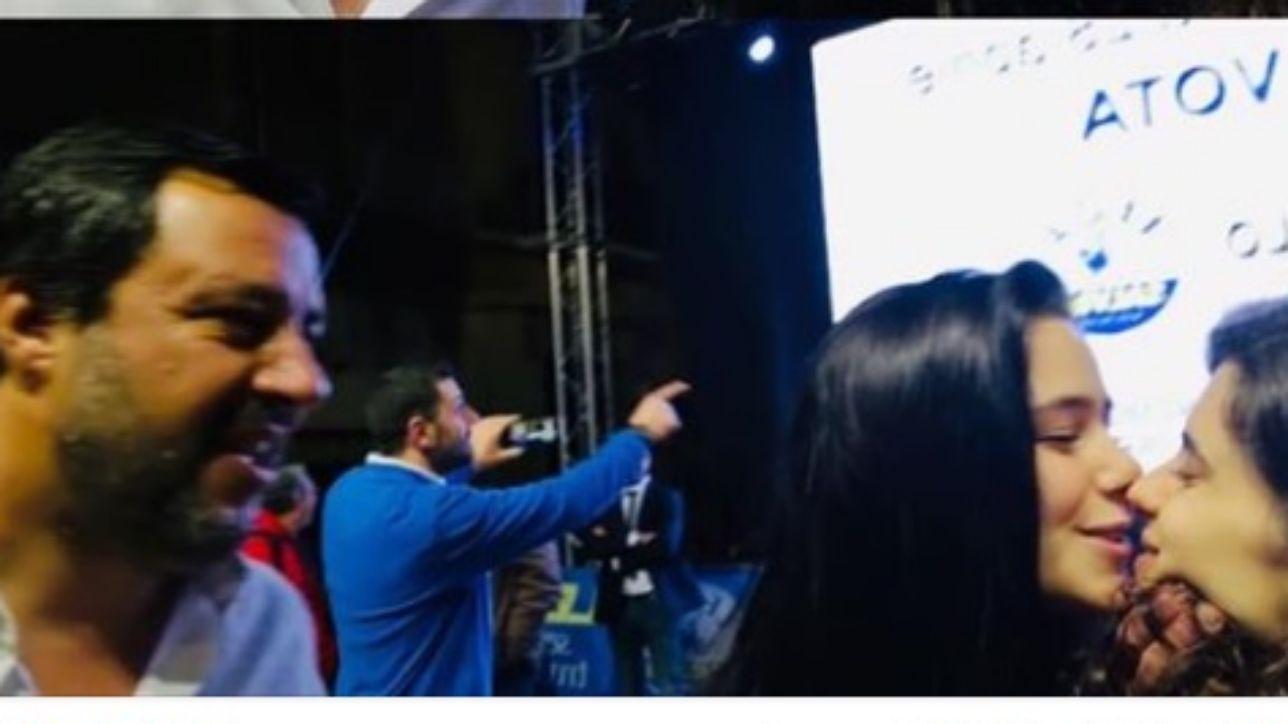 Salvini ed il bacio saffico siciliano! “Ognuno ami chi vuole”