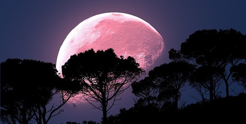 Luna rosa venerdi 19 aprile. Saluta l’arrivo della Pasqua e della bella stagione