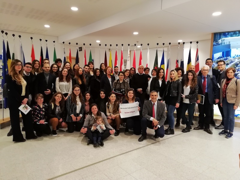 Il Movimento Europeo di Ragusa a Bruxelles per una bella esperienza al Parlamento Europeo