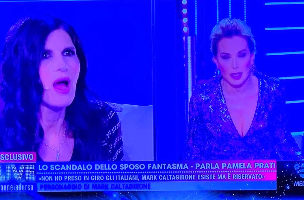Lite tra Pamela Prati e Barbara D’Urso su Mark Caltagirone. E la show girl va via dallo studio