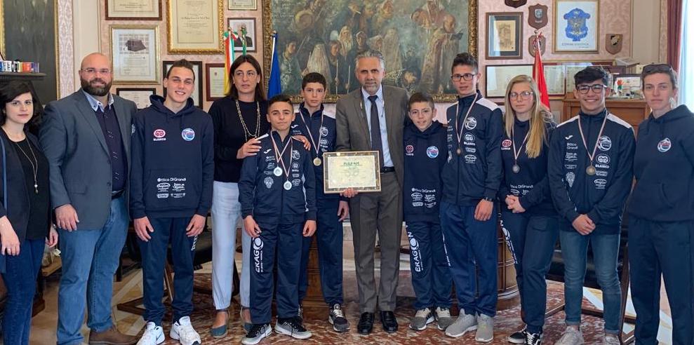 L’Eragon campione d’Italia ricevuta a Palazzo S.Domenico