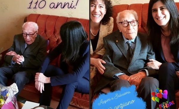 Un vittoriese l’uomo più anziano d’Italia. Ha 110 anni