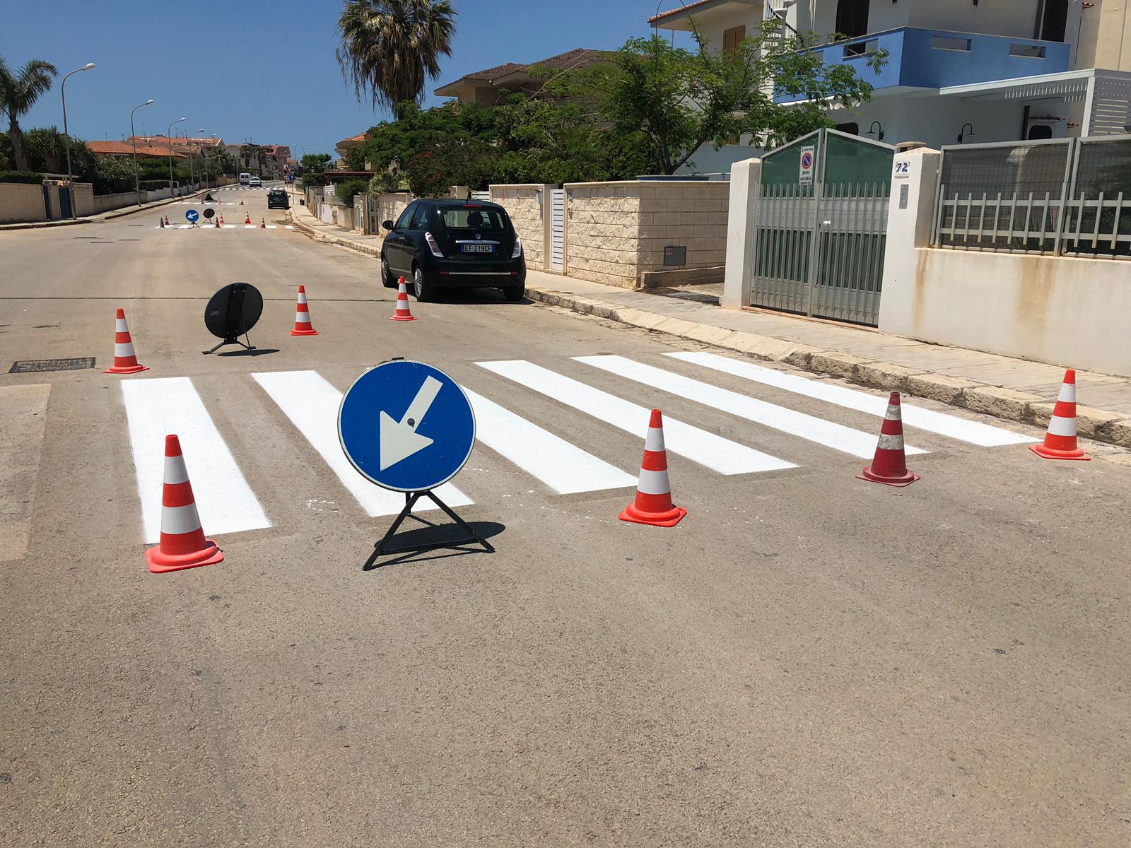 Al via a Marina di Ragusa il rifacimento della segnaletica orizzontale e verticale