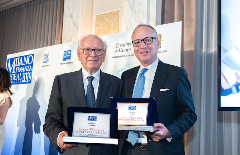 Due premi per la Banca Agricola Popolare di Ragusa al Milano Finanza Global Awards 2019