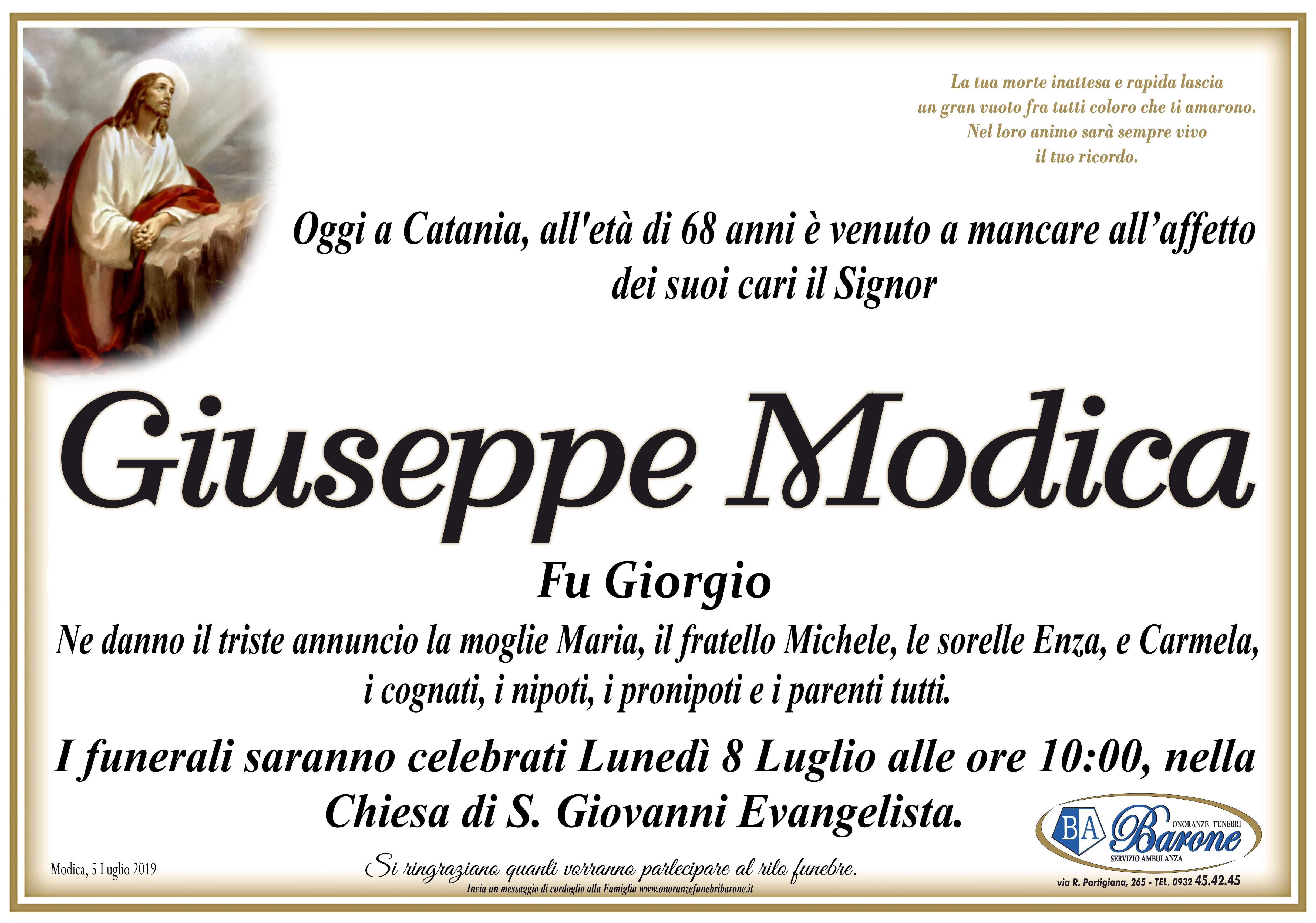 Necrologi: Giuseppe Modica