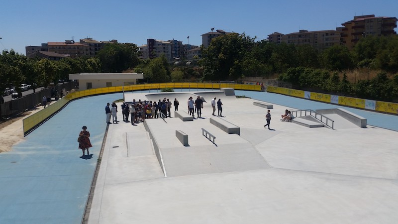 Intitolato al maestro dello Sport Totò Ottaviano l’impianto di Skate Park  di viale Colajanni. FOTO