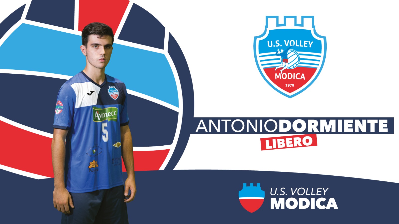L’U.S.Volley Modica conferma Antonio Dormiente, Libero, classe 01’