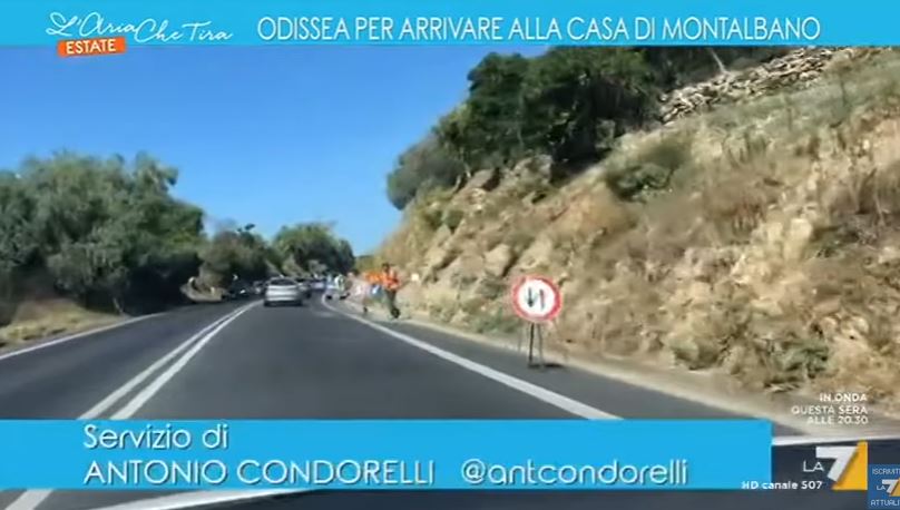 Odissea per arrivare alla casa di Montalbano! Il servizio su La7 a “L’aria che tira”. VIDEO
