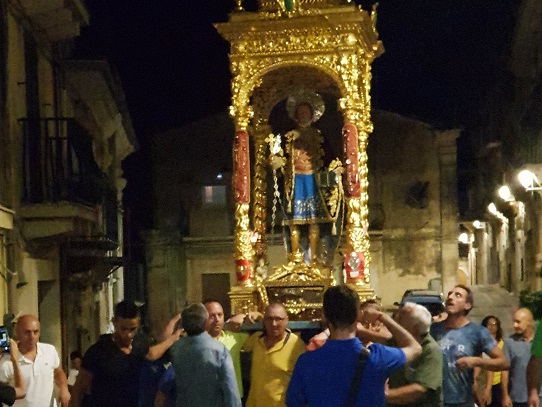Chiaramonte, San Vito: ieri il simulacro è arrivato in chiesa Madre
