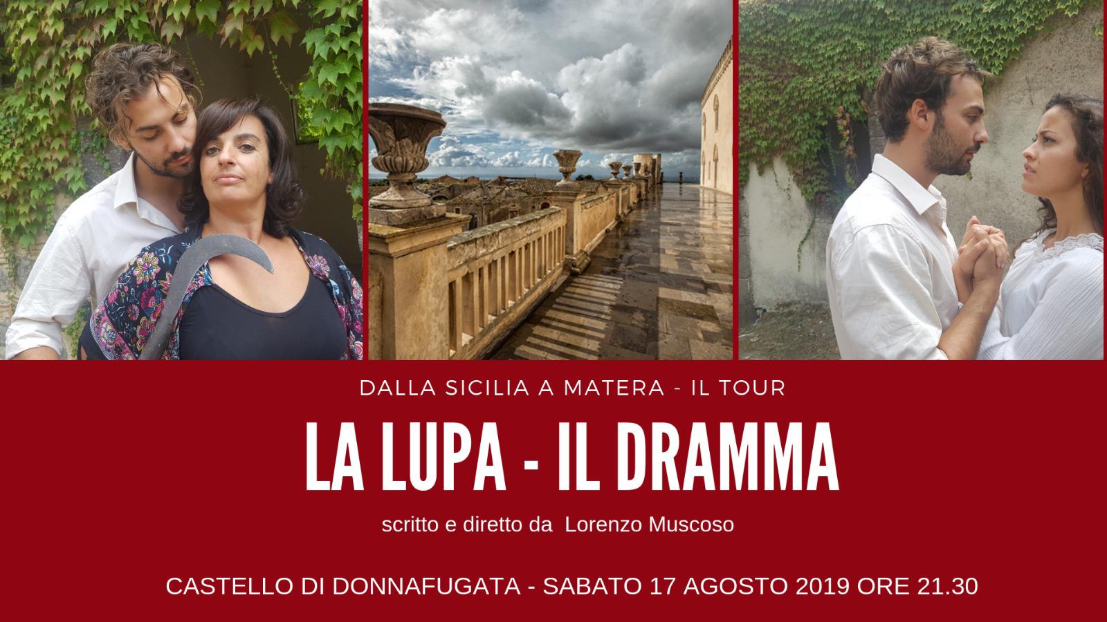 Per lo spettacolo “La lupa – il dramma” che si svolgerà al giardino ibleo non occorre prenotazione