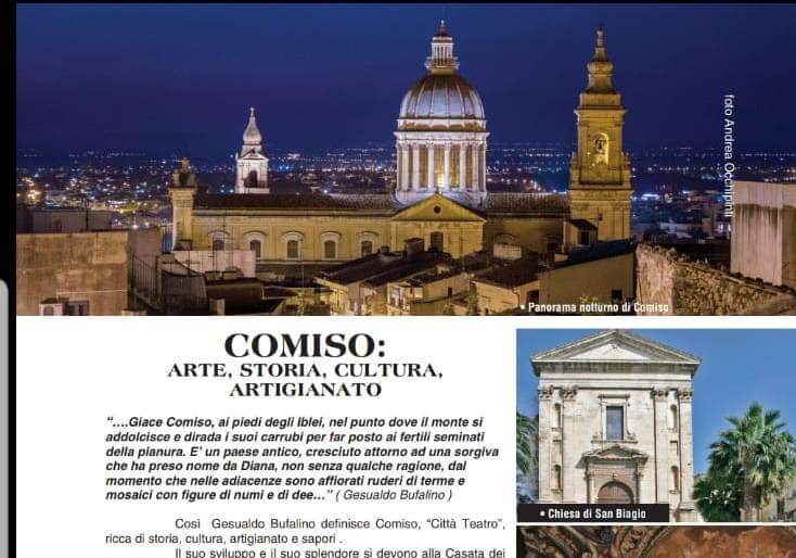 Anche la città di Comiso nella guida turistica di Repubblica “Il paradiso degli Iblei”
