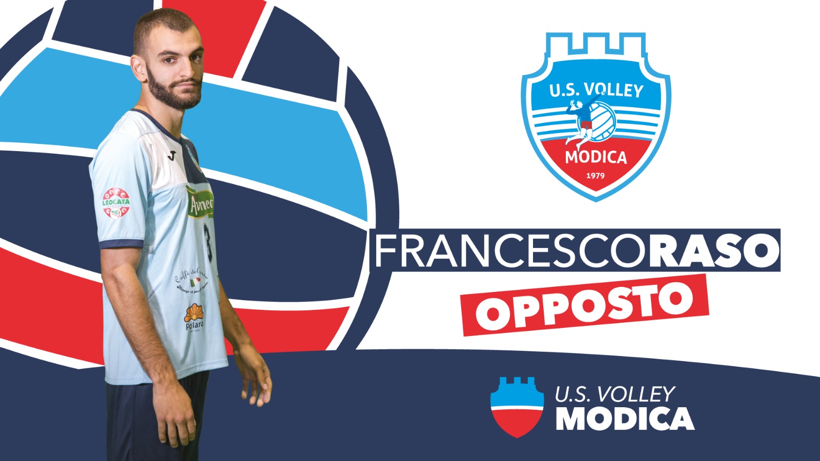 L’U.S Volley Modica comunica la riconferma del suo opposto, Francesco Raso.