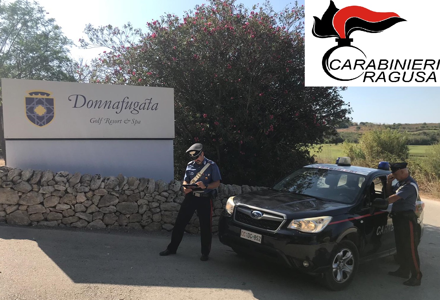 Tentano di rubare carrube all’intero del Donnafugata Resort, arrestati