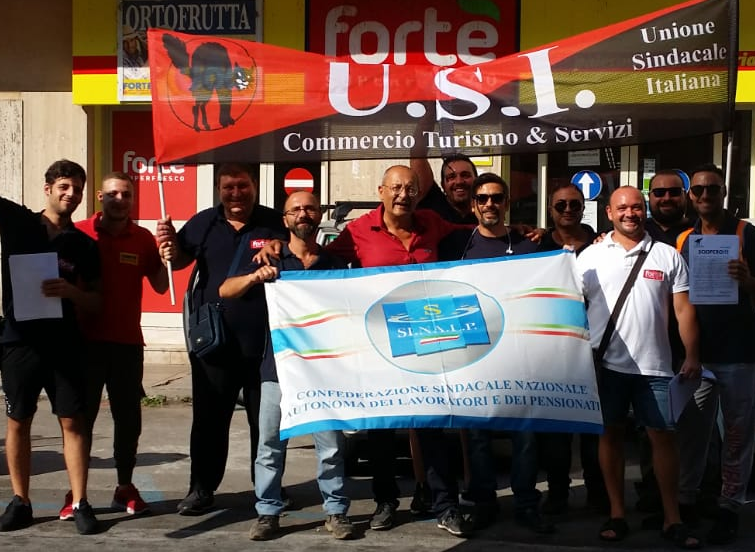 Sciopero dei lavoratori del gruppo Fortè