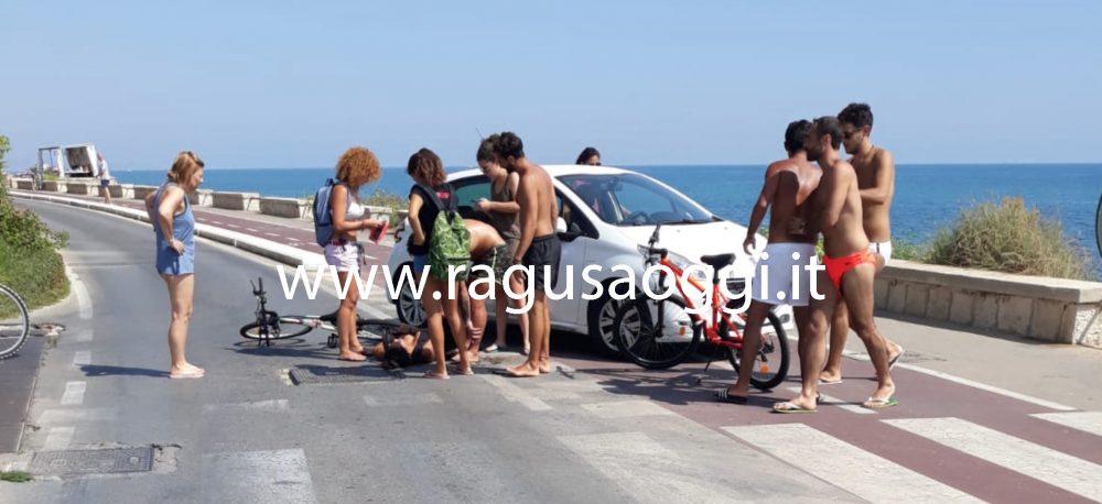 Incidente alla pista ciclabile di Marina di Ragusa