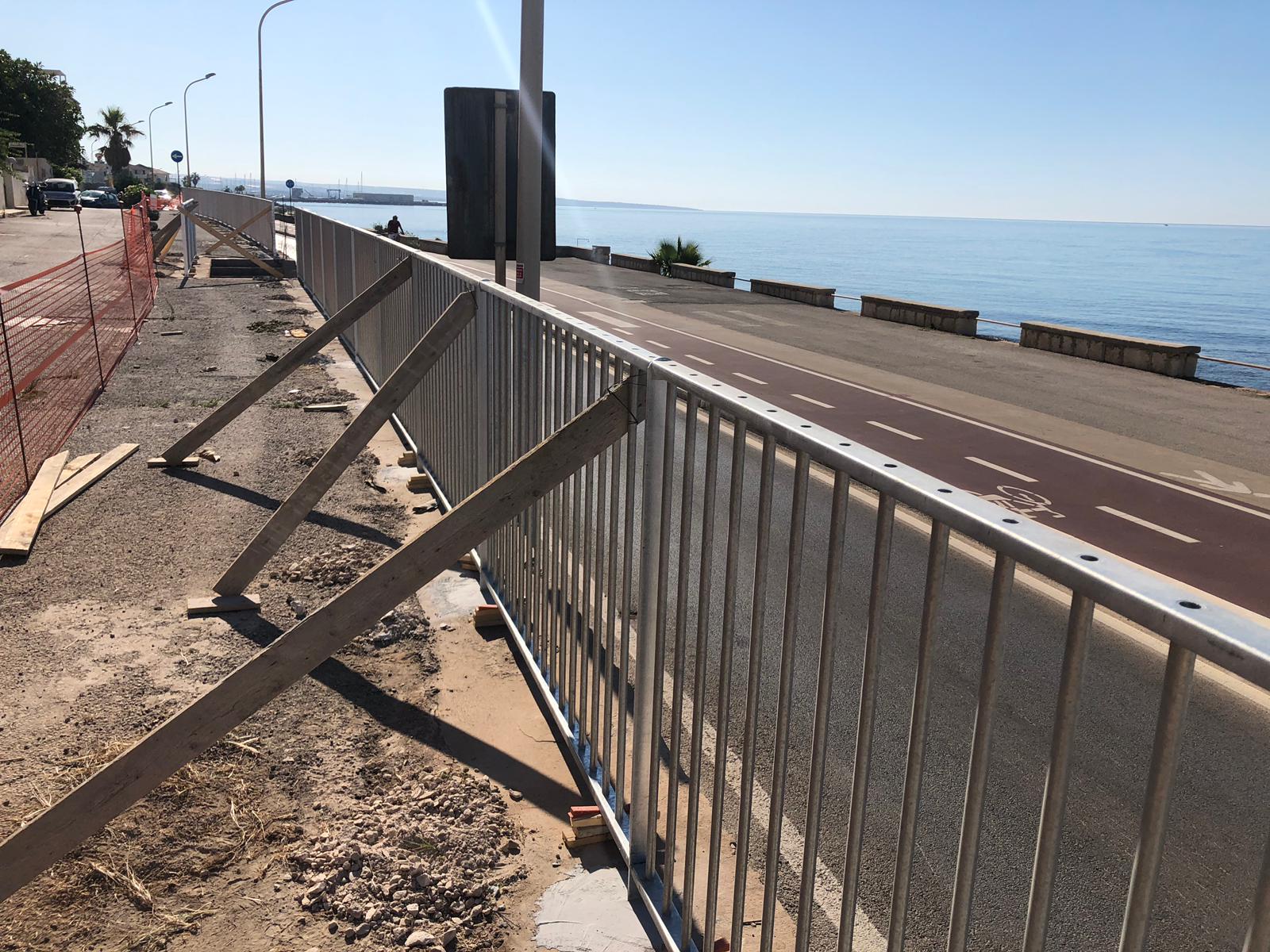 Una nuova ringhiera per via Bisani a Marina di Ragusa