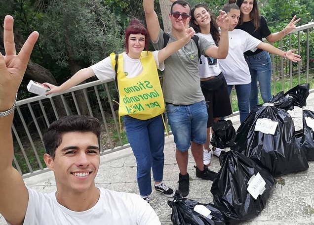 Ragusa: ripuliamo la città, edizione Carmine. Un gesto concreto di Isola Verde per Friday For Future. FOTO